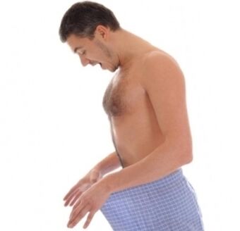 A man's joy from the result of penis enlargement