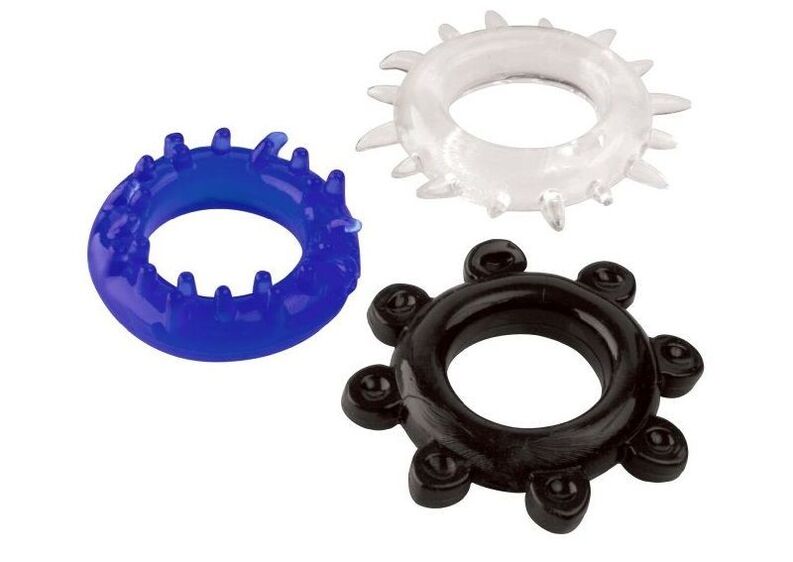 Erection ring for visual enlargement of the penis