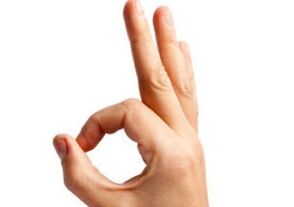 Finger ring for penis enlargement exercises